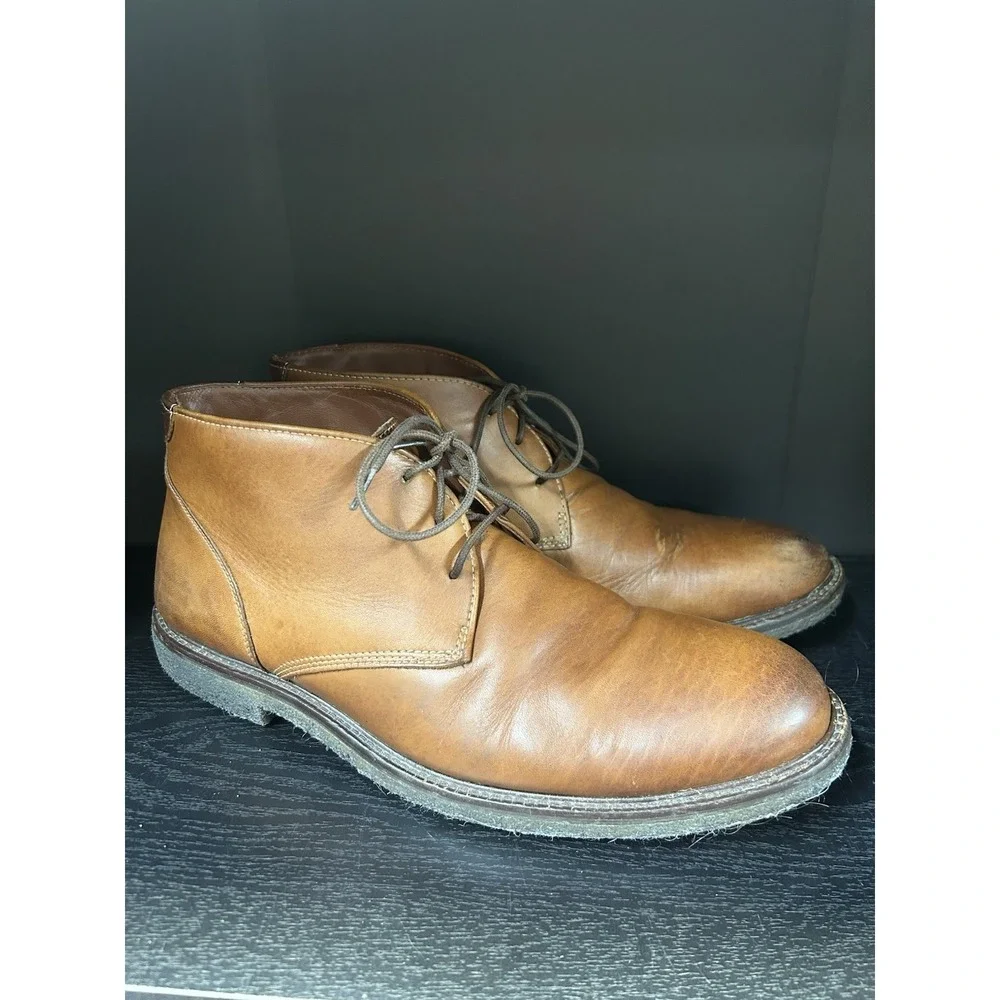 Johnston & Murphy Men's Copeland Chukka Boot in Mahogany Tumbled Leather 11 M